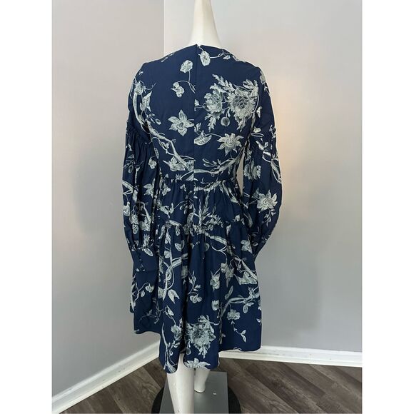 ERDEM Tiered floral-print cotton-poplin mini dress - Picture 8 of 11